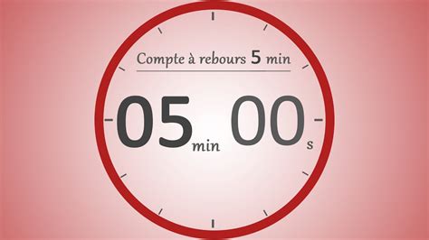 Compte Rebours Minutes Timer Min Entrainement Grand Oral