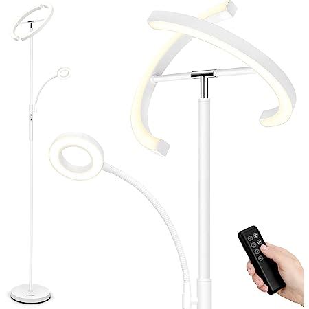 Crll Lampe Pied Salon Led Lampadaire Hauteur R Glable Lampadaire