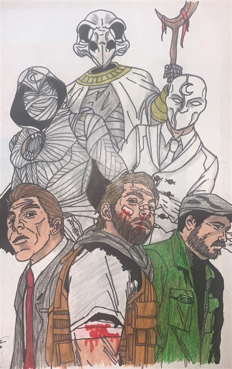 Oc Drawing I Made For Moon Knight Mixing The Comics Look With The Tv