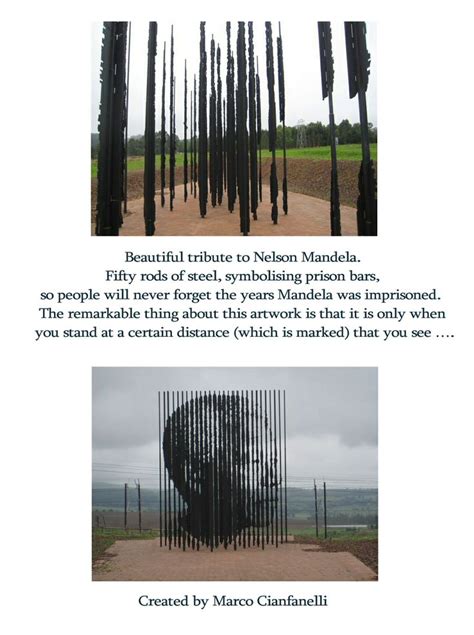 Steel Column Installation Honouring Nelson Mandela Nelson Mandela