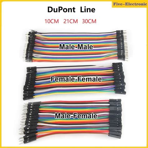 Jumper Wire 40pin Dupont Line 10cm 21cm 30cm Dupont Cable Connection Male To Male Female To