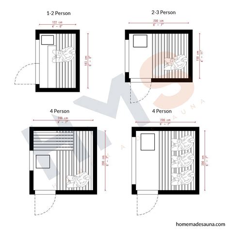 Sauna Sizes Layouts The Ultimate Guide To Sizing Your Outdoor Sauna