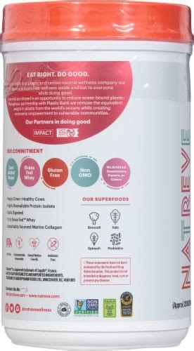 Natreve Unflavored Gluten Free Grass Fed Whey Protein Powder With