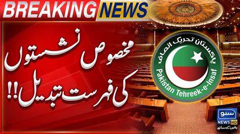 PTI Reserved Seats List Imran Khan New Surprise Breaking News YouTube