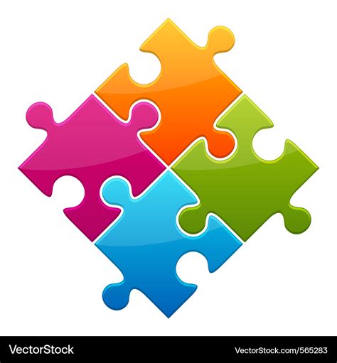 Puzzle Icon Royalty Free Vector Image Vectorstock