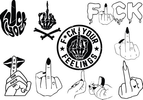 Middle Finger Svg Skeleton Middle Finger Svg Shut The Fuck Etsy