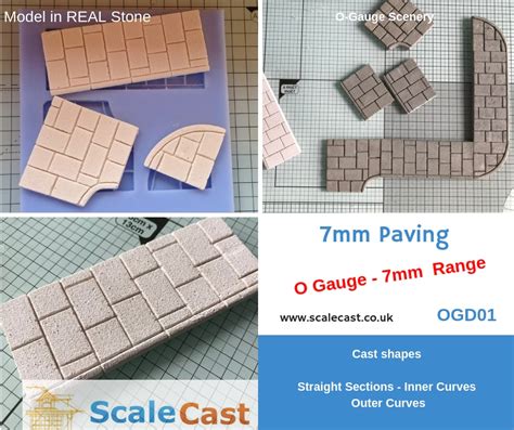 Model Railway Stone Paving Mould For O Gauge Model Making