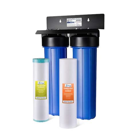 ISPRING 2 Stage Whole House Water Filter System Sediment PFAS Heavy