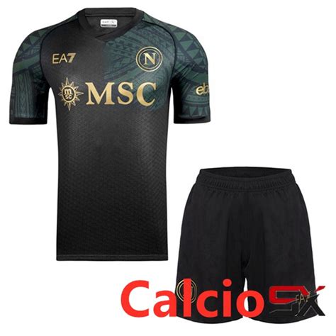 Collezionisti Maglie Calcio SSC Napoli Bambino Terza Nero 2023 2024