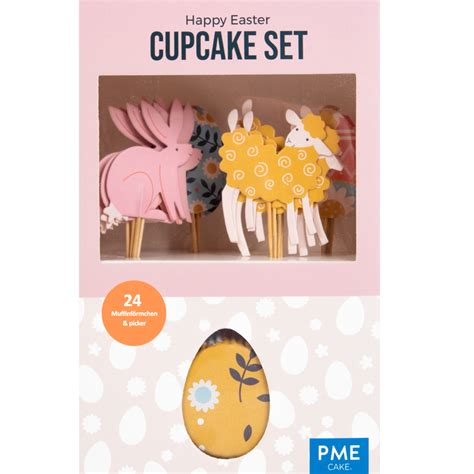 Cupcakes Set Ostern Muffinförmchen und Picker MEINCUPCAKE Shop