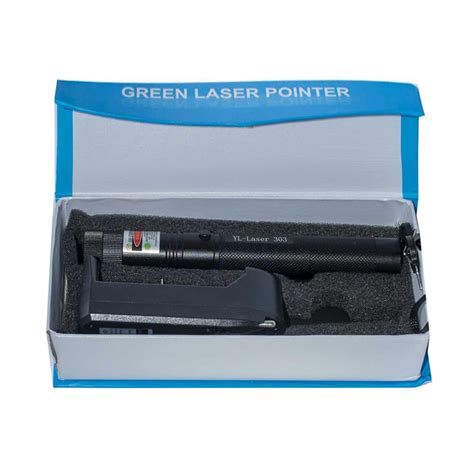 قیمت چراغ قوه لیزری پوینتر مدل YL-LASER 303 | لیزر حرارتی - لیزر سبز