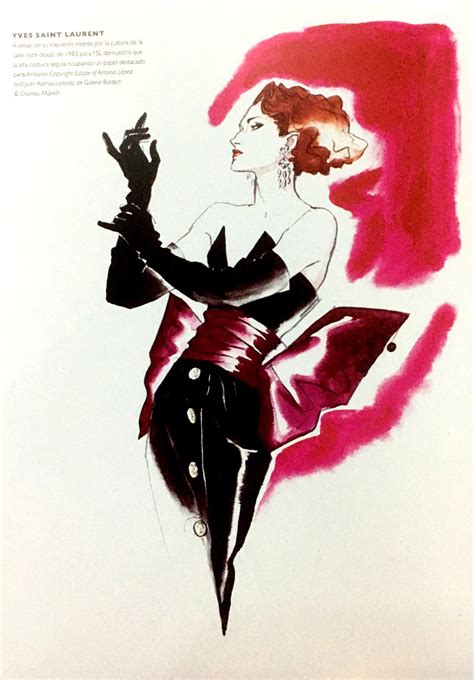 Yves Saint Laurent 1983 Antonio López Fashion Illustration