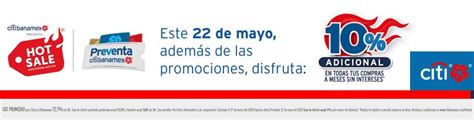 Citibanamex Preventa Hot Sale 2020 20 Adicional A Meses Sin Intereses