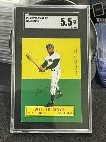 Topps Stand Up Willie Mays Sgc Very Sharp Ebay