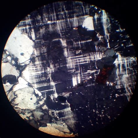 Microcline (30 µm thin section, XPL) | Mikroklin (30 µm výbr… | Flickr