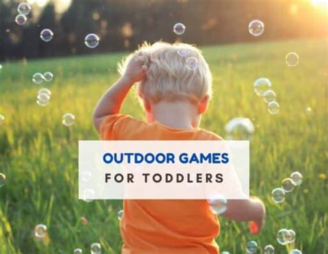 Outdoor games for toddlers - The Ladybirds' Adventures