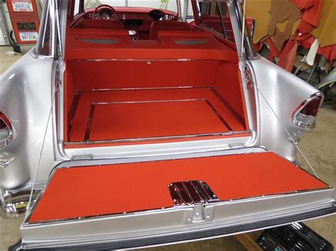 1955 Chevrolet Nomad Wagon Custom Leather Interior | Custom car ...