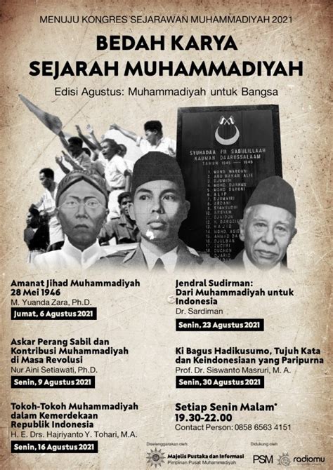 Citra Muhammadiyah Dalam Tokoh Tokoh Nasional Masa Kemerdekaan Infomu