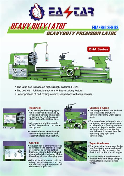 Metal Cutting Machine Tools Turning Lathe Heavy Duty Conventional