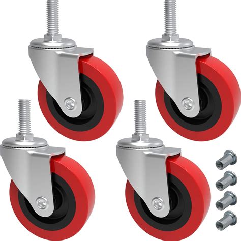 Amazon Pack Creeper Wheels Inch Heavy Duty Swivel Caster