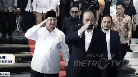 Pesan Politik Dibalik Pertemuan Prabowo Dan Surya Paloh