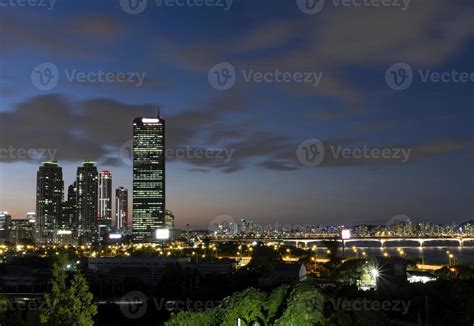 the night view of Seoul 9667191 Stock Photo at Vecteezy