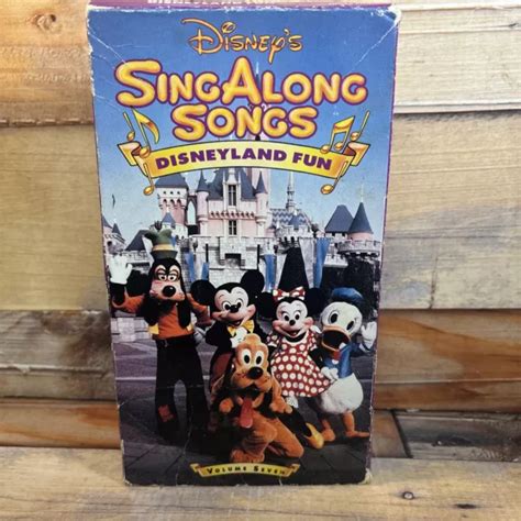 Sing Along Songs Disneyland Fun Vhs Vcr Video Tape Used Volume Disney