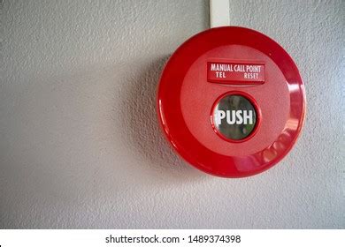 Red Manual Fire Alarm Box On Stock Photo 1489374398 | Shutterstock