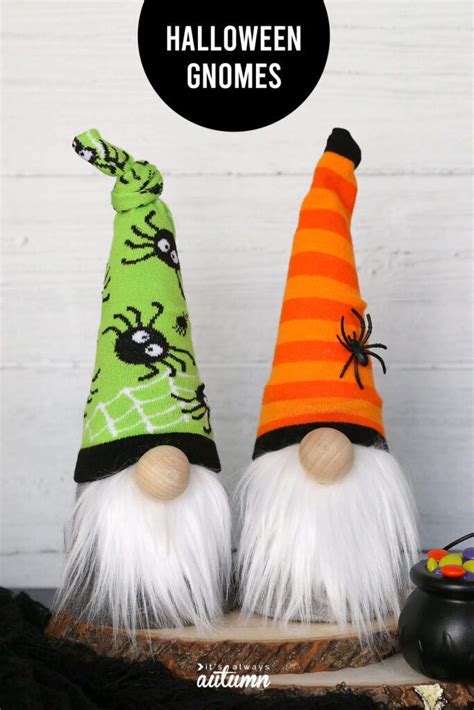 How To Make Halloween Sock Gnomes Halloween Diy Crafts Halloween