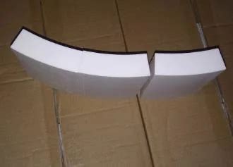 High Alumina Tiles With Mohs Hardness 9 Al2O3 Ceramic Curved Lining