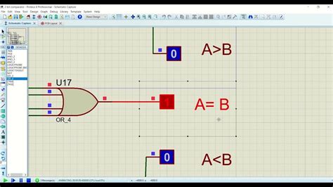 2 Bit Comparator Proteus Simulation Youtube