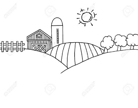 farm black and white clipart - Clipground