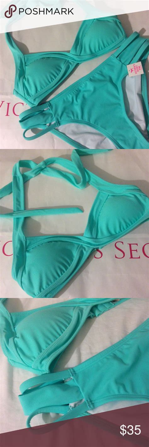 Pink Victoria S Secret Seafoam Green Bikini Green Bikini Bikinis Hot