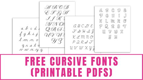 Free Printable Cursive Fonts Download Free Printable Cursive Fonts Png