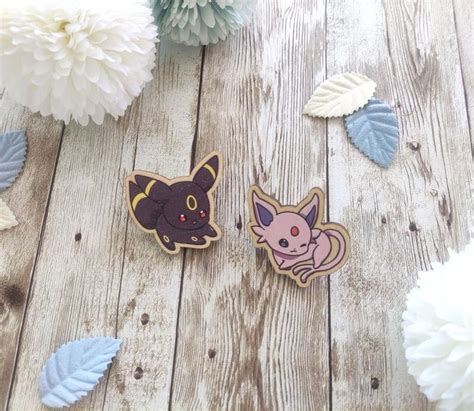 Eeveelution Wooden Pins Eevee Jolteon Flareon Vaporeon Etsy In 2022