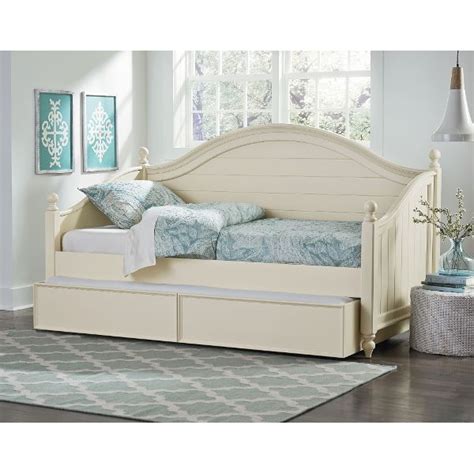 Camellia Marshmallow White Twin Daybed With Trundle Rc Willey