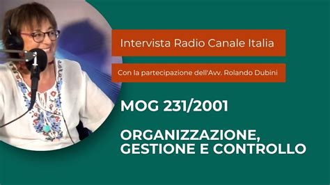 Il MOG 231 2001 Modello Di Organizzazione Gestione E Controllo YouTube