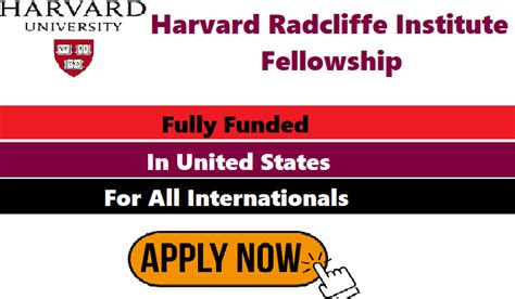 Harvard Radcliffe Institute Fellowship In Usa 2024 25 Fully Funded