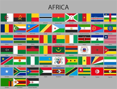Flags Of Africa Full Vector Collection Stock Vector Art More Images