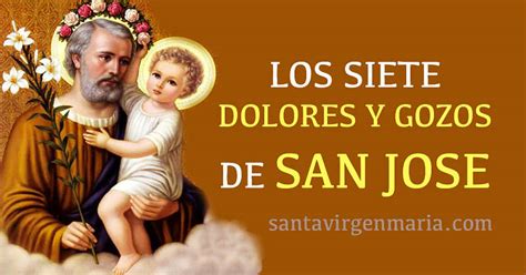 LA DEVOCION DE LOS SIETE DOLORES Y GOZOS DE SAN JOSE