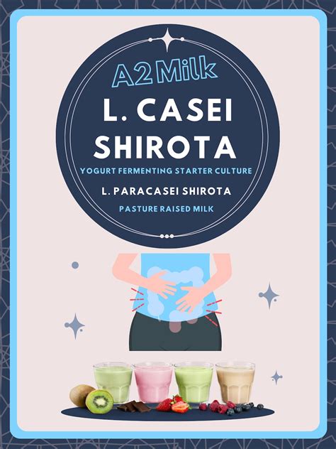 L. CASEI SHIROTA Fermenting Culture Starter Pack. A2 Pasture Raised ...