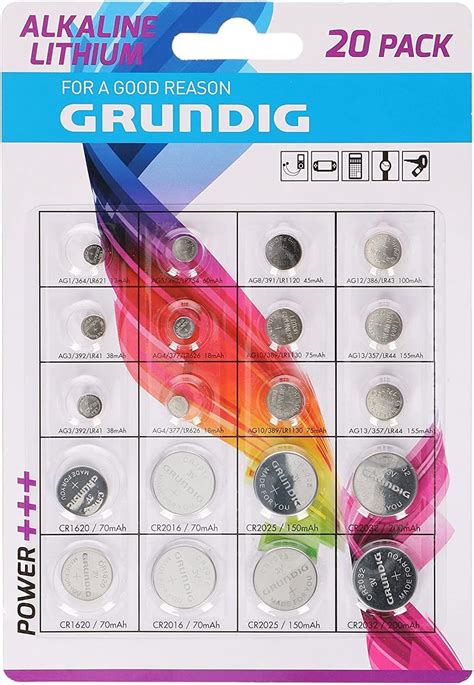 Grundig Lot De Piles Bouton Argent Es Amazon Fr High Tech