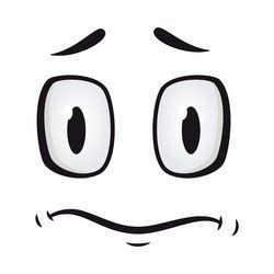 Cartoon Faces Funny Face Expressions Caricature Vector Image