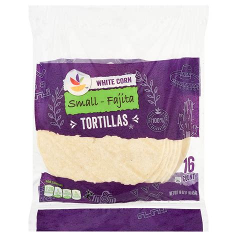 Save On Giant Foods White Corn Tortillas Soft Fajita Or Taco Size 6 Inch 16 Ct Order Online