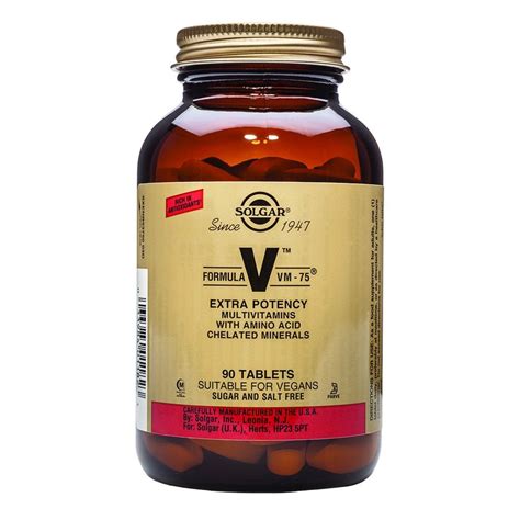 Solgar Formula VM-75 High Potency Vitamins - 90 Tablets