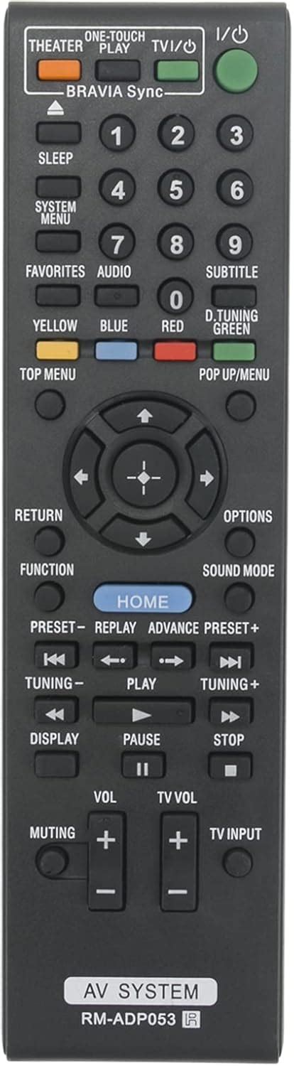 Allimity Rm Adp Remote Control Replace Fit For Sony Blu Ray Dvd Home