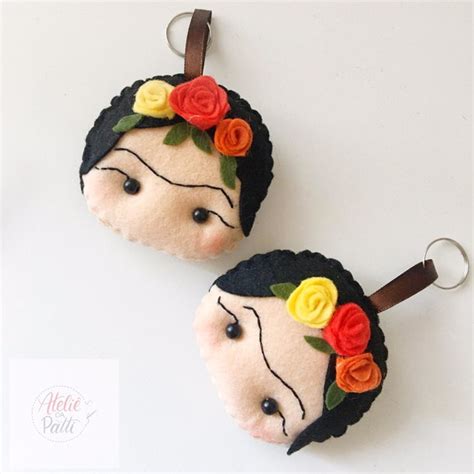 Chaveiro Frida Kahlo Em Feltro Elo Produtos Especiais