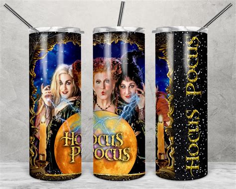 Hocus Pocus Tumbler Wrap 20oz Skinny Tumbler Wrap Tumbler Etsy