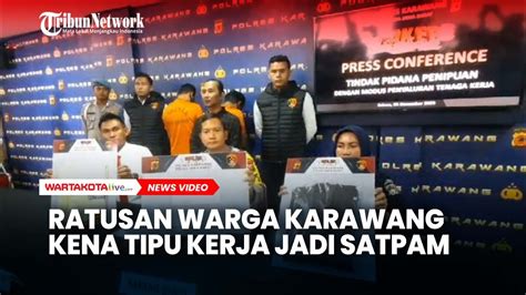 Ratusan Warga Karawang Kena Tipu Kerja Jadi Satpam Keuntungan Pelaku