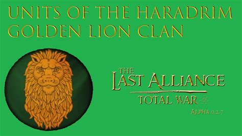 Units Of Last Alliance Total War Haradrim Golden Lion Clan Youtube